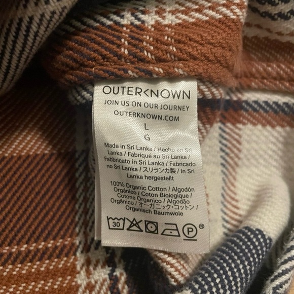 Outerknown Blanket Flannel Button Up Shirt - Picture 5 of 6